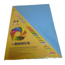 Бумага цветная Romus A4 160 г/м2 100 листов Светло-синий (R50263)