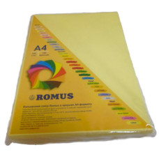 Бумага цветная Romus A4 160 г/м2 100 листов Желтый (R50584)