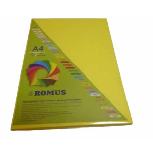 Бумага цветная Romus A4 80 г/м2 100 листов CY39 канареечно-желтый (R50799)