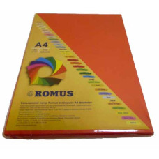 Бумага цветная Romus A4 80 г/м2 100 листов Кораллово-красная (R50218)
