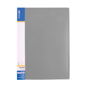 Папка-скоросшиватель Economix A4 Clip A Серая (E31201-10)