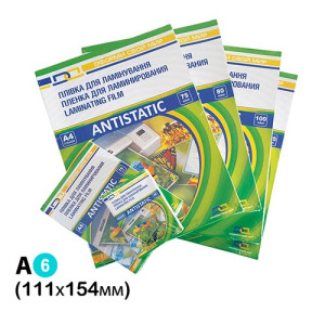Пленка для ламинирования D&A А6 111Х154 мм 100 мкм 100 шт (11201011008YA)