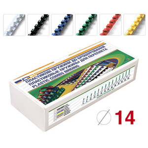 Пружина пластиковая D&A 14 мм 100 шт Белая (1220201140106)