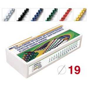 Пружина пластиковая D&A 19 мм 100 шт Черная (1220201190606)