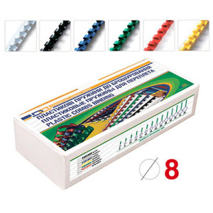 Пружина пластиковая D&A 8 мм 100 шт Синяя (1220201080506)