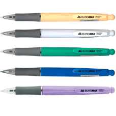 Ручка шариковая автомат. Buromax Синяя Разноцветный корпус 0.7 мм (BM.8201)