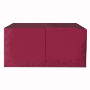 Серветки Alsupak двошарові 33х33 см 250 шт. Бордові (390370)