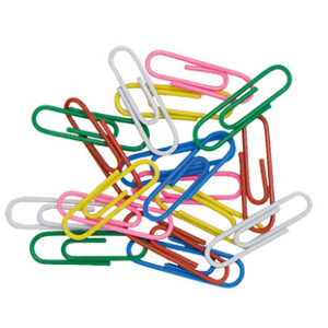 Скрепки закругленные Buromax 28 мм 100 шт. Цветные (BM.5015)