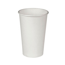 Стакан бумажный 450 мл 50 шт. Белый (01303)