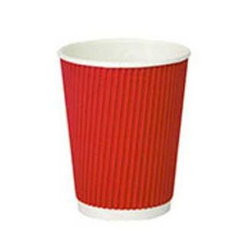 Стакан гофрированный Ripple 250мл 30 шт. Красный (30258)