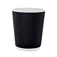 Стакан гофрированный Ripple 250 мл 30 шт. Черный (250031)