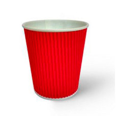 Стакан гофрированный Ripple 180 мл 30 шт. Красный (180096)