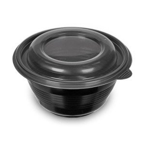 Супниця з кришкою 750 мл Чорна (ПП-117-750)