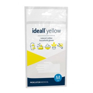 Перчатки резиновые Mercator Ideall Yellow хозяйственные M (10004003)
