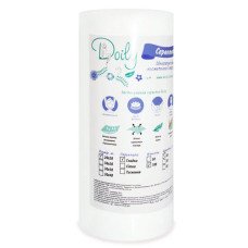 Салфетки одноразовые в рулоне Doily из спанлейса гладкие 20х20см 100 шт. (10006290110)