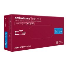 Рукавиці Ambulance High Risk латексні неопудрені M 50 шт. Сині (10178003) Рукавиці Ambulance High Risk латексні неопудрені M 50 шт. Сині (10178003)