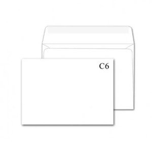 Конверт Kuvert Ukraine C6 SKL 80г/м2 Белый (1044)