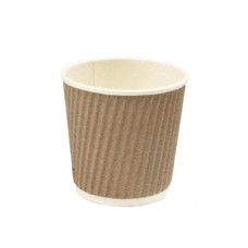 Стакан гофрований Ripple 110 мл 30 шт. Бурий (110045) Стакан гофрований Ripple 110 мл 30 шт. Бурий (110045)