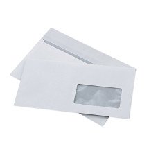 Конверт Kuvert Ukraine DL SKL 80г/м2 белый с окошком (2140)