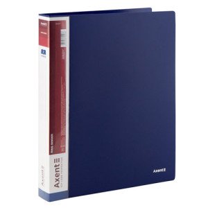 Папка на кольцах Axent A4 35 мм 4 кольца Синяя (1208-02-A)