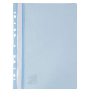 Папка-скоросшиватель Axent А4 с прозрачным верхом с перфорацией Светло-голубая (1318-07-A)