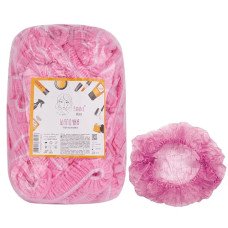 Шапочка на двойной резинке Panni Mlada 100 шт. Розовая (20087100040)