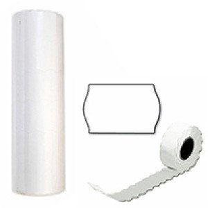 Ценники 22х12 мм N2 фигурные Белые 1000 шт. (201206)