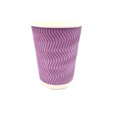 Стакан гофрований Ripple 450 мл 20 шт. Димчасто-рожевий (20450) Стакан гофрований Ripple 450 мл 20 шт. Димчасто-рожевий (20450)