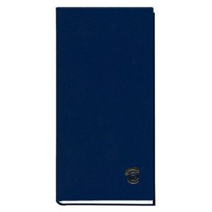 Записная алфавитная книга Полиграфист 100х190 мм 80 листов в линию Синяя (210 05С)