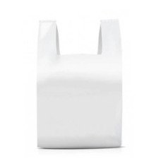 Пакеты майки 30х50 см 51 мкм 100 шт. крепкие белые (305096)