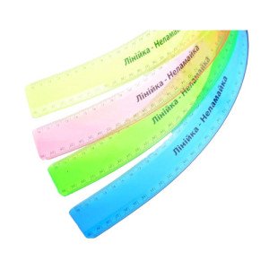  Линейка-неламайка 1Вересня 30 см Ассорти (370477)