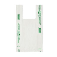 Пакеты майка в рулоне био 22х12х45 см 16 мкм 200 шт. (379216)