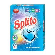 Пральний порошок Splito Universal для ручного прання 4 цикли прання 400 г (382280)