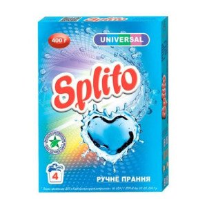Стиральный порошок Splito Universal для ручной стирки 4 стирки 400 г (382280)