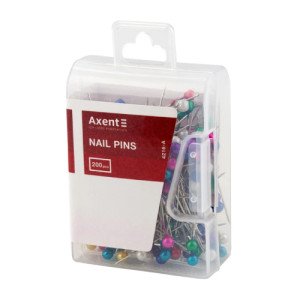 Шпильки Axent 34 мм 200 шт. Кольорові (4216-A)