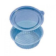 Контейнер одноразовый круглый с внутренней крышкой 50 мл Прозрачный (4306PET)