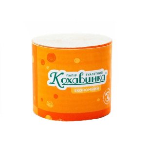Туалетная бумага Кохавинка Эконом макулатурная однослойная 40 м 1 шт. (450149)