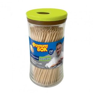 Зубочистки Фрекен Бок в стаканчике 250 шт. (480758)