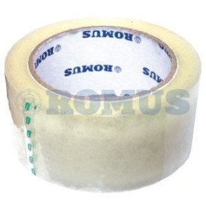 Клейкая лента упаковочная Romus 48 мм х 300 м 40 мкм Прозрачная (499903)