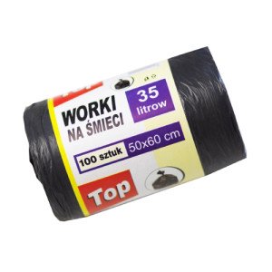 Мусорные пакеты Top Line 35л 100 шт. Черные (510048)