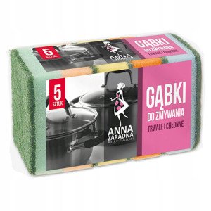 Губки кухонные Anna Zaradna пеноэффект 5 шт. (53416)