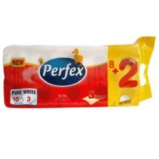 Туалетная бумага Perfex трехслойная 8+2 шт. (5910)