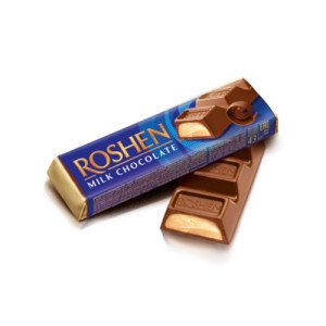 Батончик шоколадный Roshen с начинкой крем-брюле 43 г (613630)