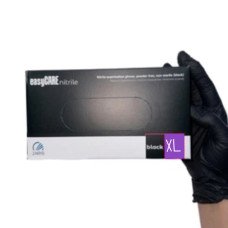 Перчатки EasyCare нитриловые неопудренные XL 100 шт. Черные (614235)