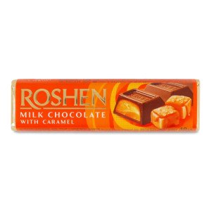 Батончик шоколадный Roshen с карамельной начинкой 40 г (617041)