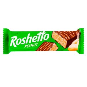 Батончик вафельный Roshen Roshetto Peanut глазированный 34 г (640377)