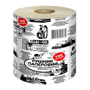 Полотенца бумажные Альбатрос 180 м в рулоне 1280 отрывов Серые (716)