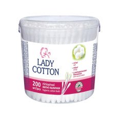 Ватные палочки Lady Cotton в банке 200 шт. (7604) Ватные палочки Lady Cotton в банке 200 шт. (7604)