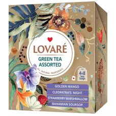 Чай Lovare Green Tea Assorted зеленый 32 шт. (79655)
