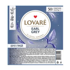 Чай пакетированный Lovare Earl grey tea черный 2 г х 50 шт. (875442) Чай пакетированный Lovare Earl grey tea черный 2 г х 50 шт. (875442)